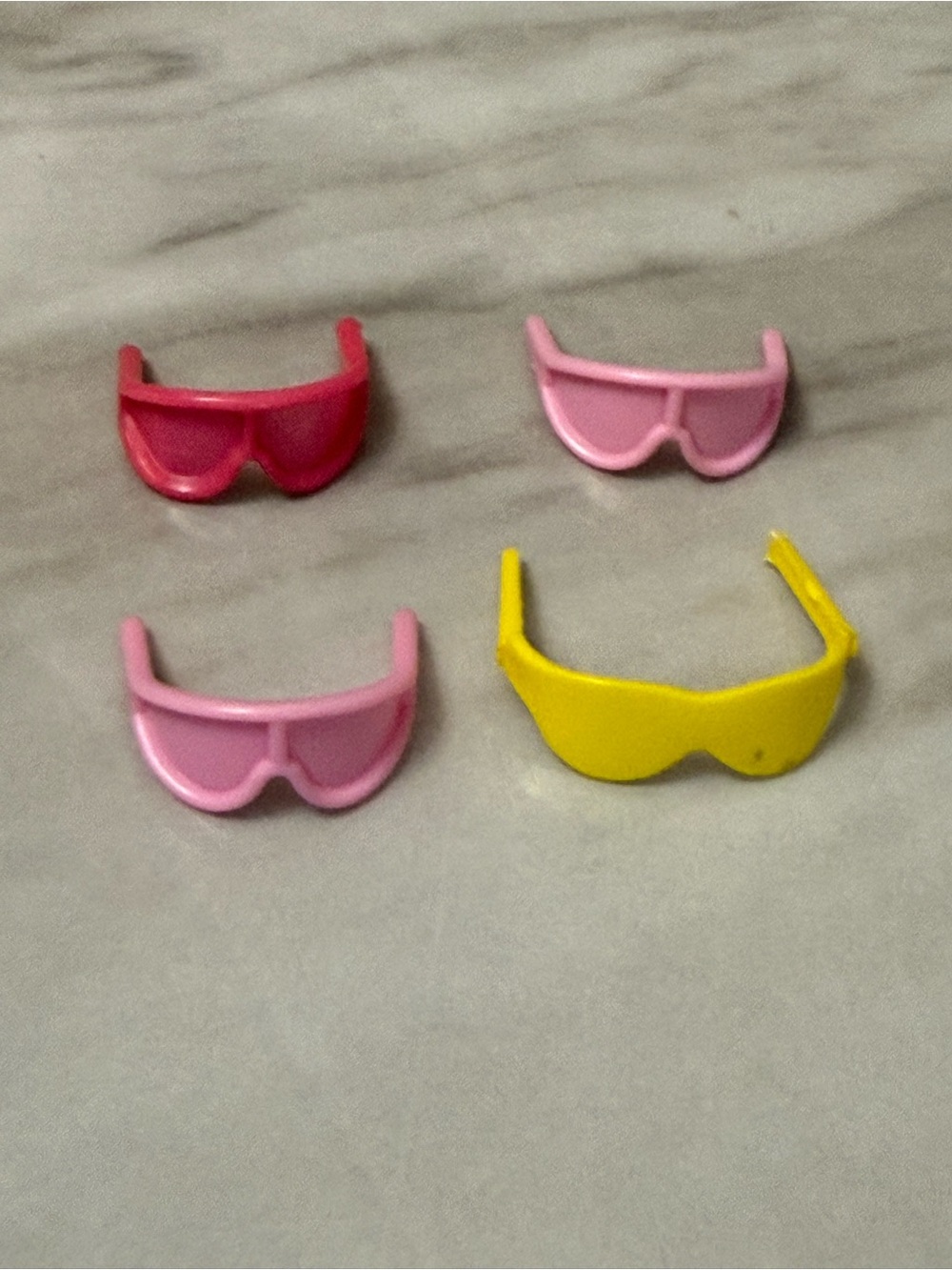 Barbie Mattel 4 colored sunglasses vintage
